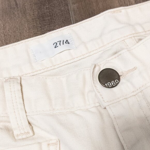 GAP 1969 Patch Pocket White Jeans Womens Size 27 / 4 Classic Casual Summer Pants - Picture 5 of 5